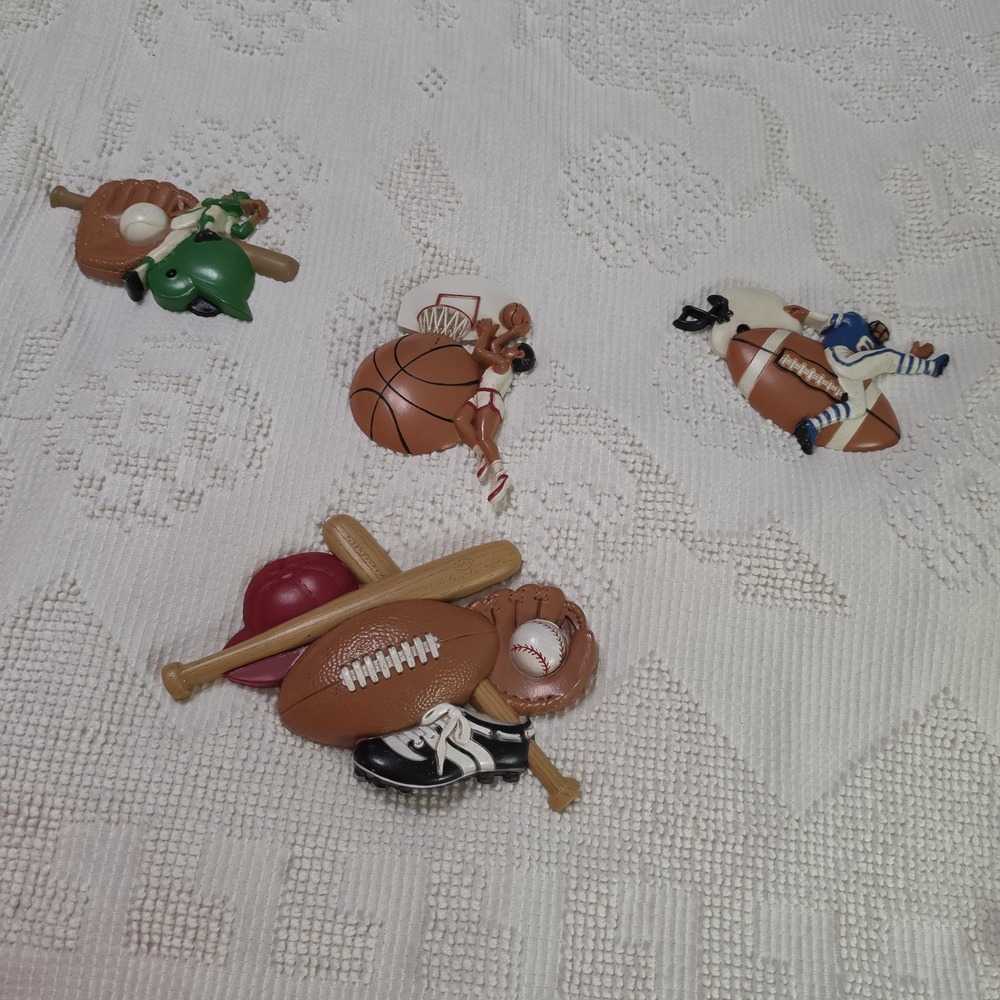 Vintage Sports Wall Decor Burwood Baseball Football Basketball